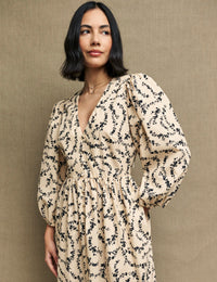 Fearne Cotton Floral Chain Print Ria Midi Dress