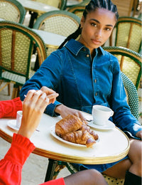 Blue Denim Belted Shirt Warwick Mini Dress