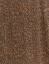 Leopard Print Valentina Long Sleeve Mini Dress