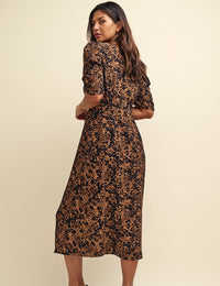 Leopard Print Evie Midi Dress
