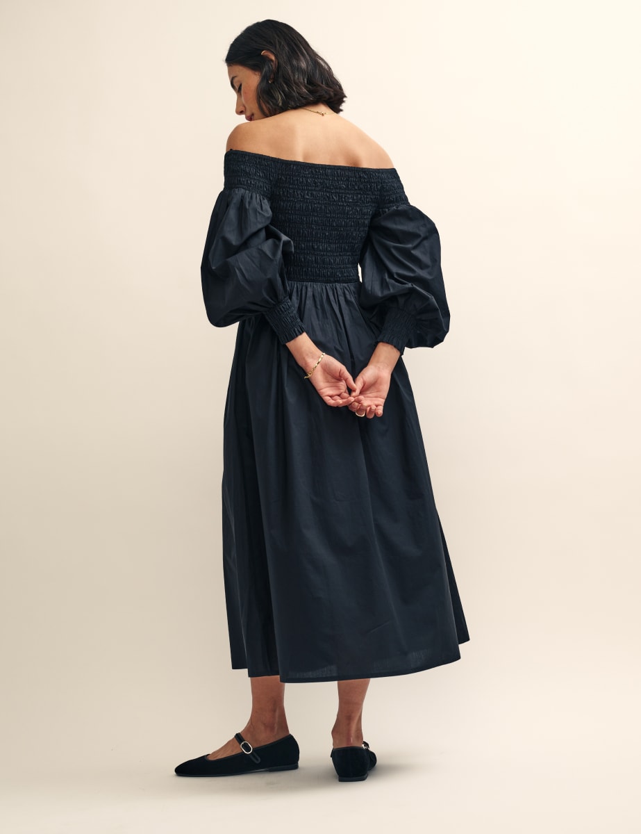 Long Sleeve Bardot Midi Dress ASOS DESIGN Bengaline Long Sleeve Bardot Midi Dress In Black ASOS Long Sleeve Bardot Midi Dress ASOS DESIGN Bengaline Long Sleeve Bardot Midi Dress In Black ASOS