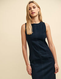 Black Denim Clerkenwell Midaxi Dress