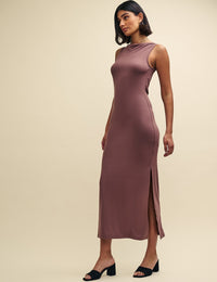Dusky Pink Cowl Neck Camille Maxi Dress