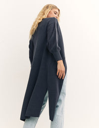 Charcoal Maxi Knit Cardigan