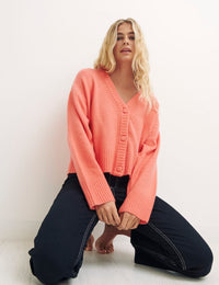 Coral 3 Button Cardigan