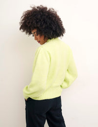 Green Lofty Crew Neck Jumper