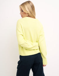 Green 3 Button Cardigan