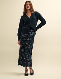 Black Pocket Detail Knitted Cardigan