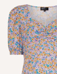 Multi Ditsy Floral Maternity Rosie Midi Dress