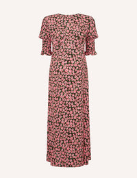 Heather Mini Rose Maternity Luna Midi Dress