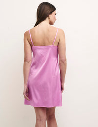 Pink Satin Short Cami Nightdress