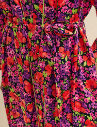 Bright Floral Pyjama Dressing Gown Robe
