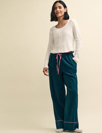 Cream Long Sleeve Pointelle Pyjama Top