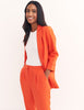 Orange Tailored Relaxed Boyfriend Blazer