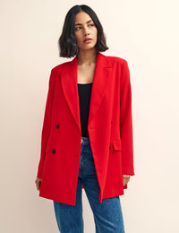 Fearne Cotton Red Double Breasted Blazer