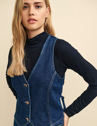 Dark Denim Waistcoat