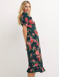 Corby Blooms Green Petite Callie Midi Dress