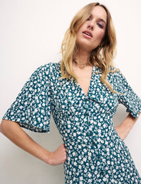 Green Ditsy Floral Daisy Jumpsuit