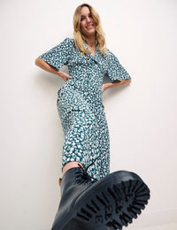 Green Ditsy Floral Daisy Jumpsuit