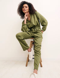 Khaki Foxglove Jumpsuit