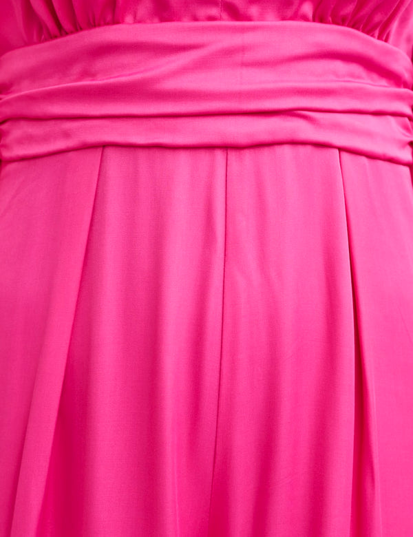 Pink Puff Sleeve Melita Jumpsuit