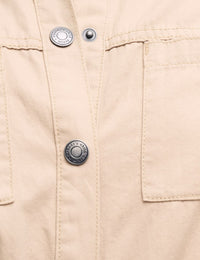 Cream Faith Utility Jumpsuit