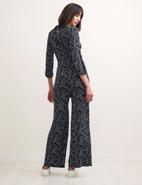 Black Floral Delta Jumpsuit