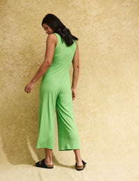 Green Twist Front Wren Jumpsuit