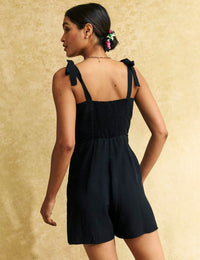 Black Tie Shoulder Meg Playsuit