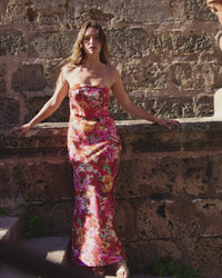 Pink Floral Robyn Maxi Dress