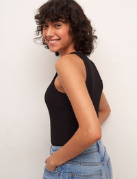 Black Racer Front Bodysuit