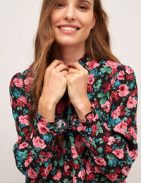 Pink Floral Marina Blouse