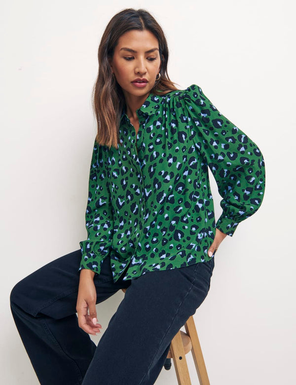 Violet Animal Green Zara Shirt