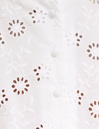 White Broderie Melissa Top