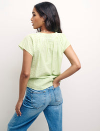 Green Stripe Susan Top