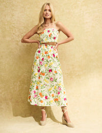 Fearne Cotton Fruit Print Shirred Honey Crop Top