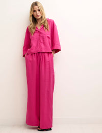Hot Pink Oversized Boxy Shirt