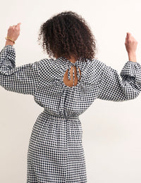 Black/White Gingham Bonnie Co Ord Top