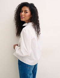 White Puff Sleeve Shirt