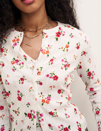 Floral Andie Button Through