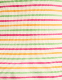 Striped One Shoulder Asymmetric Top