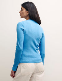 Blue Andie Pointelle Cardigan