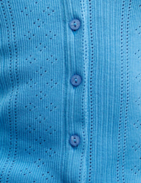 Blue Andie Pointelle Cardigan