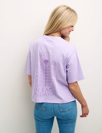 Purple Logo Graphic T-Shirt