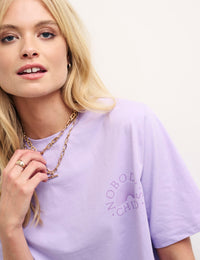 Purple Logo Graphic T-Shirt