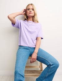 Purple Logo Graphic T-Shirt