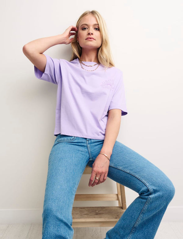 Purple Logo Graphic T-Shirt