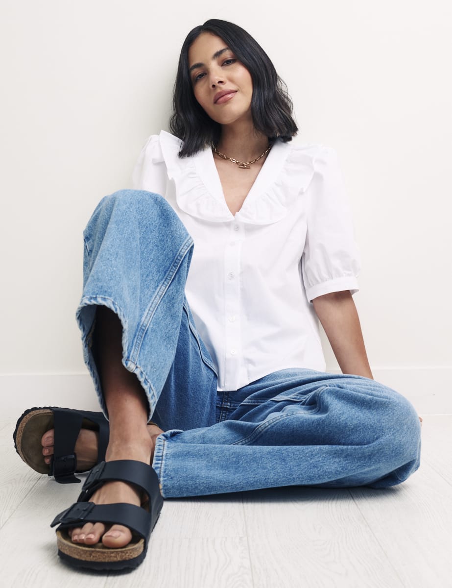 White Collared Yasmin Blouse