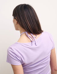 Lilac Halter Neck T-Shirt