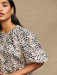 Animal Spot Print Bernie Blouse